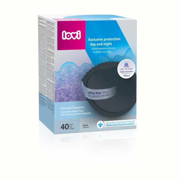 LOVI Tampoane San Discreet Elegance 40 pcs - negru